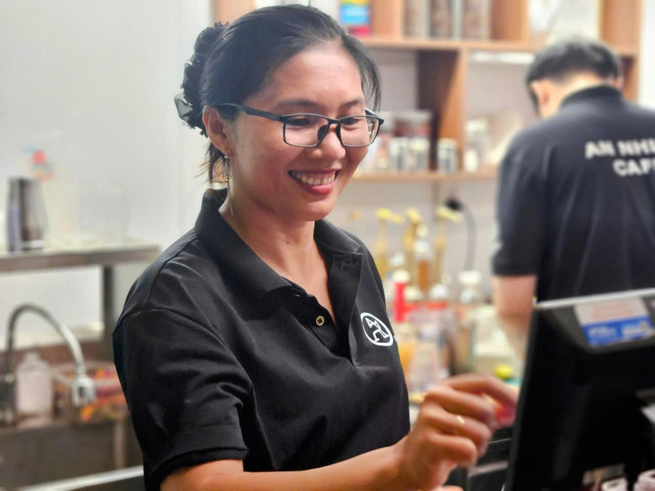 An Nhiên Cafe tại quầy pha chế